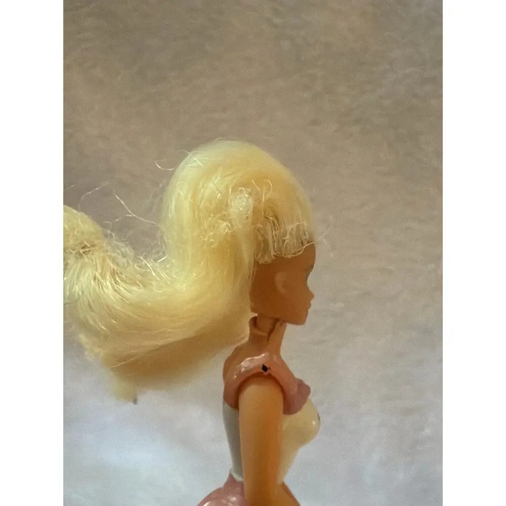 Vintage Barbie McDonald's Happy Meal Figure Pink Dress Blonde Doll Mattel 4